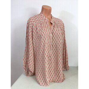 Max Studio Peasant Blouse Top Womens XL